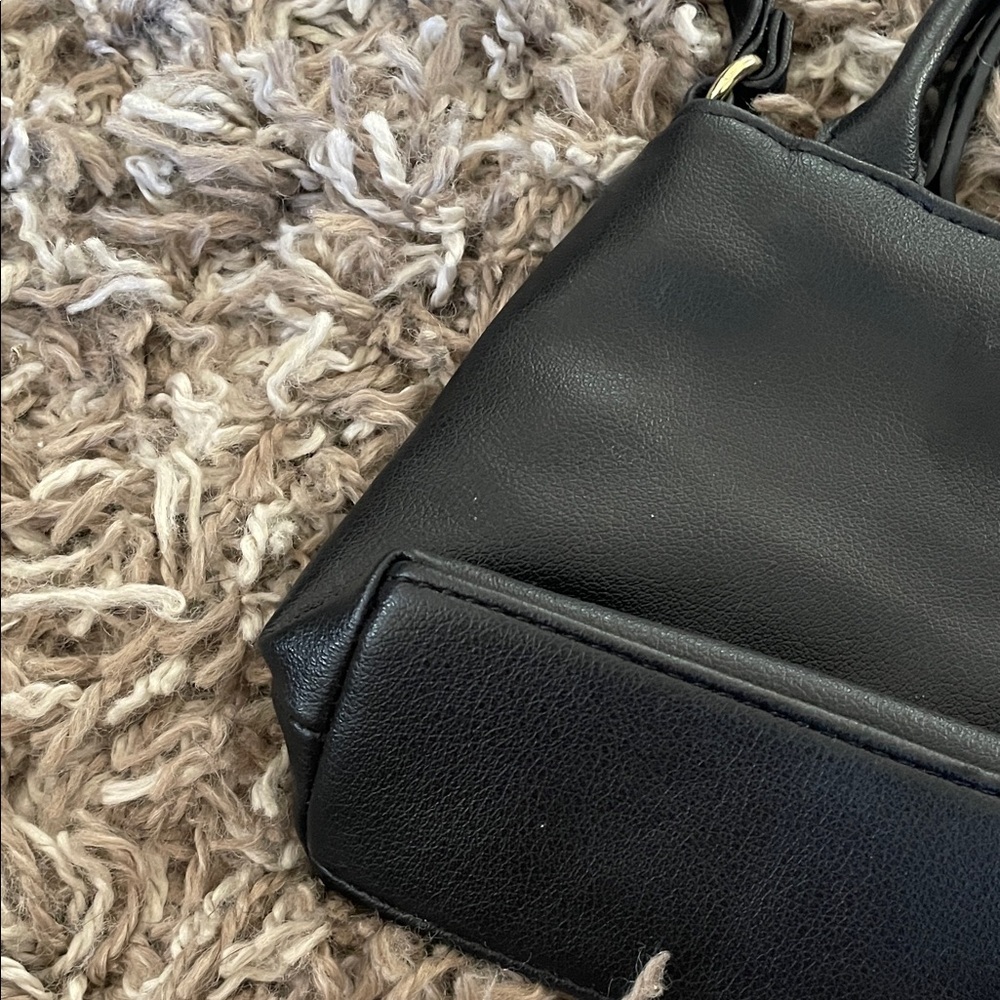 Juicy couture Black Handbag with Floral Scarf Accent - Picture 7 of 10